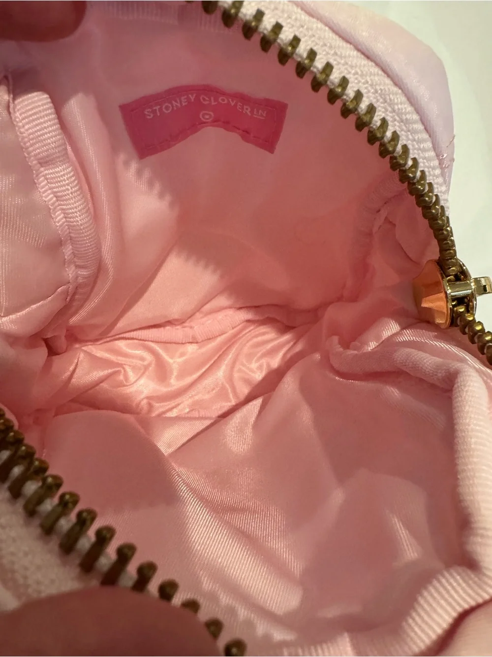 Stoney Clover Lane Pink Quilted Heart Mini Pouch